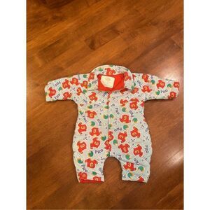 Vintage 90ies Y2K baby boys Cuties by Judy football thick one piece/snow suit